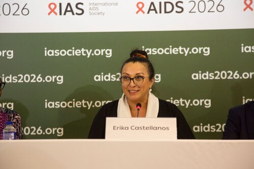 AIDS 2026, the 26th International AIDS Conference. Rio de Janeiro, Brazil.
Monday, 27 July 2026

PRESS01. Opening press conference
In the photo:  Erika Castellanos

©️ Andréa Testoni / IAS