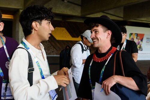 AIDS 2026, the 26th International AIDS Conference. Rio de Janeiro, Brazil.
Monday, 27 July 2026.

YLPKO. Young Leaders Programme Kick-off.
In the photo: Candid photos of Young Leaders interacting.

©️ Rogério von Krüger / IAS