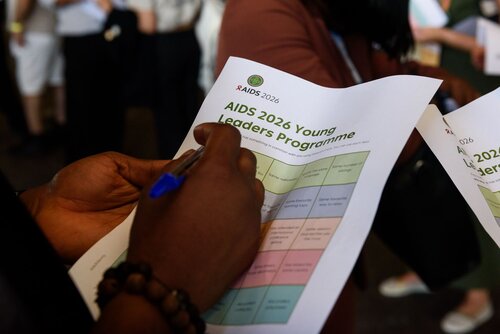 AIDS 2026, the 26th International AIDS Conference. Rio de Janeiro, Brazil.
Monday, 27 July 2026.

YLPKO. Young Leaders Programme Kick-off.
In the photo: Candid photos of Young Leaders interacting.

©️ Rogério von Krüger / IAS