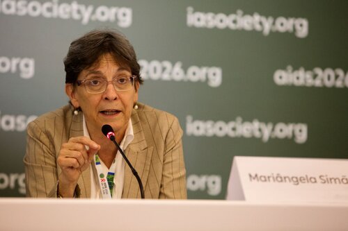AIDS 2026, the 26th International AIDS Conference. Rio de Janeiro, Brazil.
Monday, 27 July 2026

PRESS01. Opening press conference
In the photo: Mariângela Simões

©️ Andréa Testoni / IAS