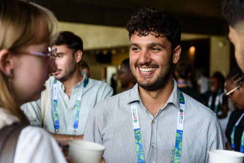 AIDS 2026, the 26th International AIDS Conference. Rio de Janeiro, Brazil.
Monday, 27 July 2026.

YLPKO. Young Leaders Programme Kick-off.
In the photo: Candid photos of Young Leaders interacting.

©️ Rogério von Krüger / IAS