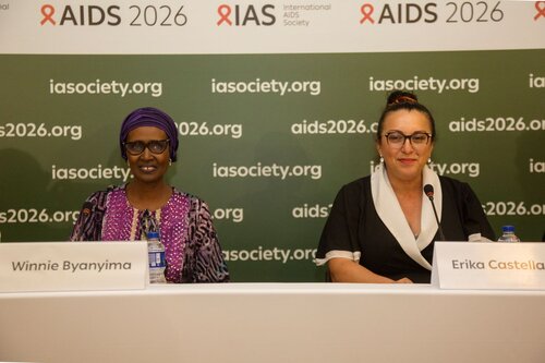 AIDS 2026, the 26th International AIDS Conference. Rio de Janeiro, Brazil.
Monday, 27 July 2026

PRESS01. Press Conference
In the photo: Winnie Byanyima, Erika Castellanos

©️ Andréa Testoni / IAS