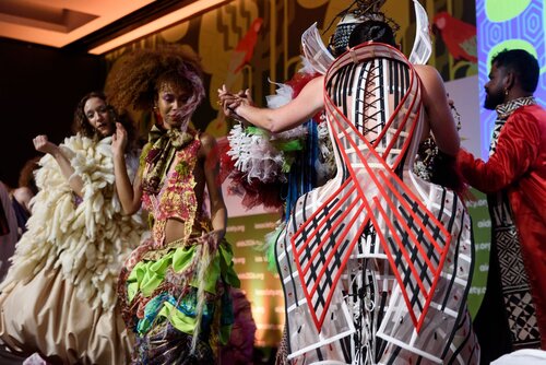 AIDS 2026, the 26th International AIDS Conference. Rio de Janeiro, Brazil.                              Monday, 27 July 2026.

OP01. Opening session.
In the photo: HIV Unwrapped fashion show..

©️ Rogério von Krüger / IAS