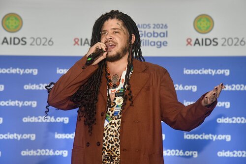AIDS 2026, the 26th International AIDS Conference. Rio de Janeiro, Brazil.
Monday, 27 July 2026.

GVMS31. Global Village Opening Moment.
In the photo: Thiago Jerohan.

© Márcia Moreira / IAS