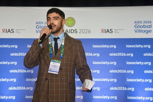 AIDS 2026, the 26th International AIDS Conference. Rio de Janeiro, Brazil.
Monday, 27 July 2026.

GVMS31. Global Village Opening Moment.
In the photo: Paulo Dos Santos.

© Márcia Moreira / IAS