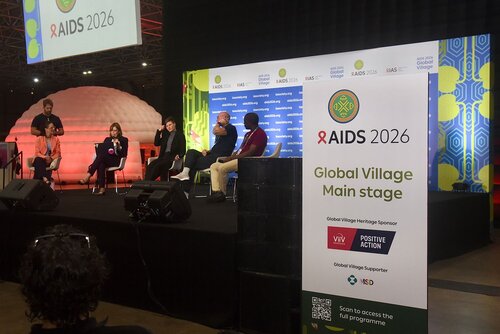 AIDS 2026, the 26th International AIDS Conference. Rio de Janeiro, Brazil.
Monday, 27 July 2026.

GVPD. GV panel discussion.
In the photo: the panel.

© Márcia Moreira / IAS.
