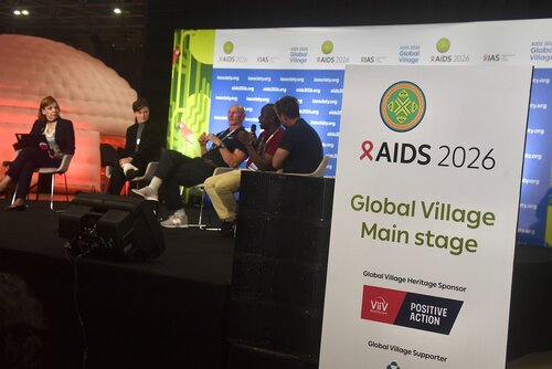 AIDS 2026, the 26th International AIDS Conference. Rio de Janeiro, Brazil.
Monday, 27 July 2026.

GVPD. GV panel discussion.
In the photo: the panel.

© Márcia Moreira / IAS.