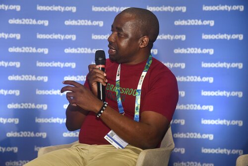 AIDS 2026, the 26th International AIDS Conference. Rio de Janeiro, Brazil.
Monday, 27 July 2026.

GVPD. GV panel discussion.
In the photo: Boyd Mkandawire.

© Márcia Moreira / IAS.
