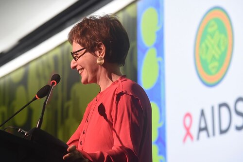AIDS 2026, the 26th Internacional AIDS Conference. Rio de Janeiro, Brazil.
Monday, 27 July 2026.

OP01. Opening Session.
In the photos: Beatriz Grinsztejn.

© Márcia Moreira / IAS.