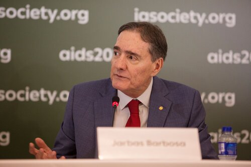 AIDS 2026, the 26th International AIDS Conference. Rio de Janeiro, Brazil.
Monday, 27 July 2026

ME. Media Briefing
In the photo: Jarbas Barbosa.

©️ Andréa Testoni / IAS