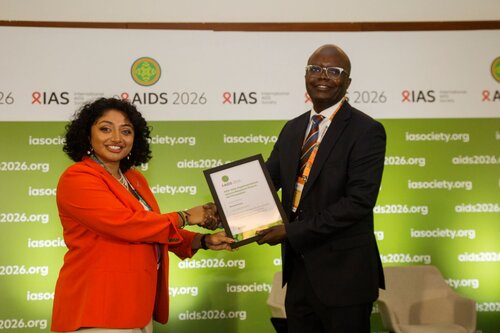 AIDS 2026, the 26th International AIDS Conference. Rio de Janeiro, Brazil.
Tuesday, 28 July 2026

OAC02. Implementation Science Research Prize in HIV Prevention in oral abstract session "From insecurity to inequity: Examining structural drivers of HIV outcomes"
In the photo: Ramya Kumar, Kenneth Ngure

©️ Andréa Testoni / IAS