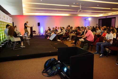 AIDS 2026, the 26th International AIDS Conference. Rio de Janeiro, Brazil.
Tuesday, 28 July 2026

SY04. Gareth Thomas' introductory remarks in symposium, "Moving away from stigma"
In the photo: Gareth Thomas

©️ Andréa Testoni / IAS