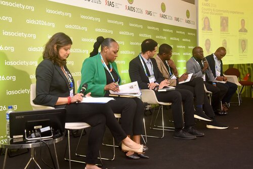 AIDS 2026, the 26th International AIDS Conference. Rio de Janeiro, Brazil.
Monday, 27 July 2026.

SAT36. Priorization under pressure: Rethinking  HIV service delivery with TIER-Plus.
In the photos: Panellists.

© Márcia Moreira / IAS.
