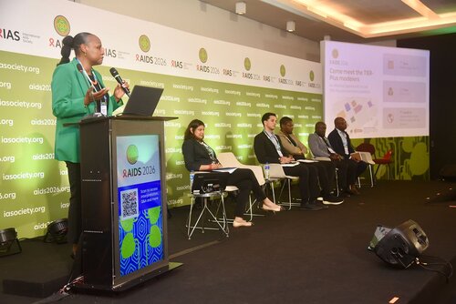 AIDS 2026, the 26th International AIDS Conference. Rio de Janeiro, Brazil.
Monday, 27 July 2026.

SAT36. Priorization under pressure: Rethinking  HIV service delivery with TIER-Plus.
In the photos: Imelda Makaha.

© Márcia Moreira / IAS.