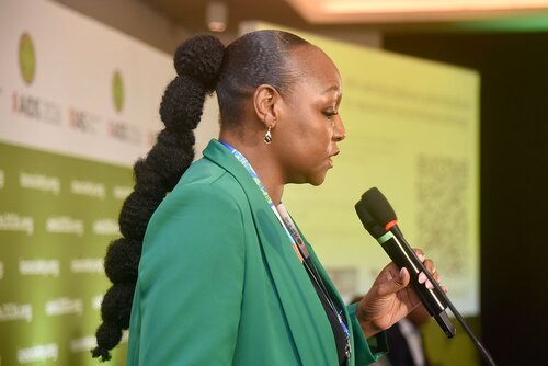 AIDS 2026, the 26th International AIDS Conference. Rio de Janeiro, Brazil.
Monday, 27 July 2026.

SAT36. Priorization under pressure: Rethinking  HIV service delivery with TIER-Plus.
In the photos: Imelda Makaha.

© Márcia Moreira / IAS.