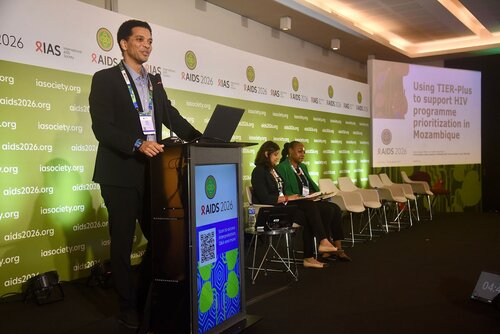 AIDS 2026, the 26th International AIDS Conference. Rio de Janeiro, Brazil.
Monday, 27 July 2026.

SAT36. Priorization under pressure: Rethinking  HIV service delivery with TIER-Plus.
In the photos: Irénio Gaspar.

© Márcia Moreira / IAS.