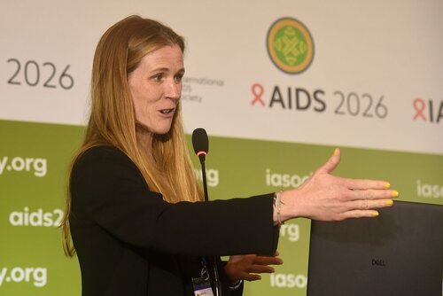 AIDS 2026, the 26th International AIDS Conference. Rio de Janeiro, Brazil.
Monday, 27 July 2026.

SAT36. Priorization under pressure: Rethinking  HIV service delivery with TIER-Plus.
In the photos: Brooke Nichols.

© Márcia Moreira / IAS.