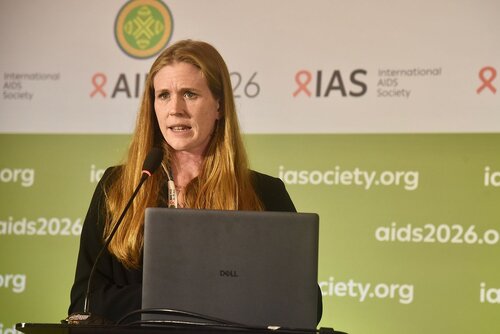 AIDS 2026, the 26th International AIDS Conference. Rio de Janeiro, Brazil.
Monday, 27 July 2026.

SAT36. Priorization under pressure: Rethinking  HIV service delivery with TIER-Plus.
In the photos: Brooke Nichols.

© Márcia Moreira / IAS.