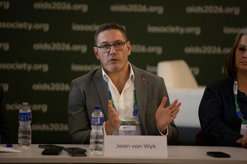 AIDS 2026, the 26th International AIDS Conference. Rio de Janeiro, Brazil.
Tuesday, 28 July 2026.

MR01. Media roundtable – Long-acting HIV prevention: The science, rollout and what is next.
In the photo: Jean van Wyk.

© Felipe Varanda / IAS