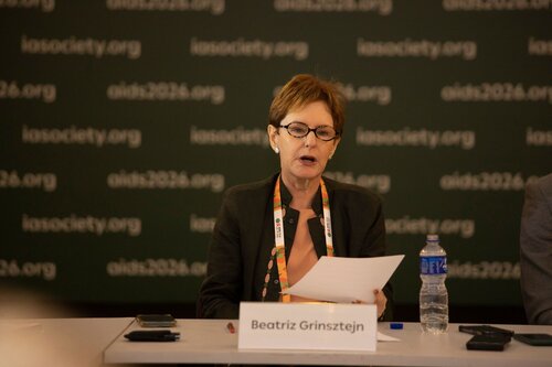 AIDS 2026, the 26th International AIDS Conference. Rio de Janeiro, Brazil.
Tuesday, 28 July 2026.

MR01. Media roundtable – Long-acting HIV prevention: The science, rollout and what is next.
In the photo: Beatriz Grinsztejn.

© Felipe Varanda / IAS