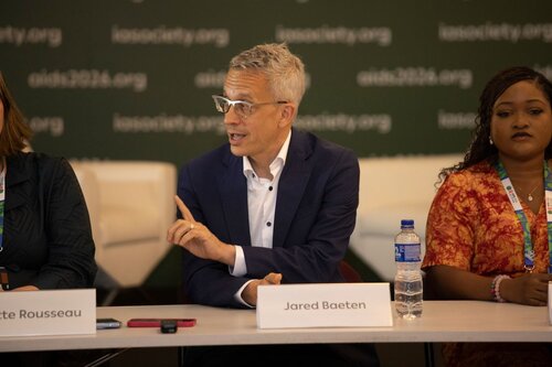 AIDS 2026, the 26th International AIDS Conference. Rio de Janeiro, Brazil.
Tuesday, 28 July 2026.

MR01. Media roundtable – Long-acting HIV prevention: The science, rollout and what is next.
In the photo: Jared Baeten.

© Felipe Varanda / IAS