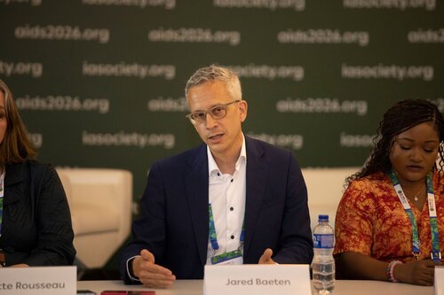 AIDS 2026, the 26th International AIDS Conference. Rio de Janeiro, Brazil.
Tuesday, 28 July 2026.

MR01. Media roundtable – Long-acting HIV prevention: The science, rollout and what is next.
In the photo: Jared Baeten.

© Felipe Varanda / IAS