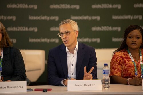 AIDS 2026, the 26th International AIDS Conference. Rio de Janeiro, Brazil.
Tuesday, 28 July 2026.

MR01. Media roundtable – Long-acting HIV prevention: The science, rollout and what is next.
In the photo: Jared Baeten.

© Felipe Varanda / IAS
