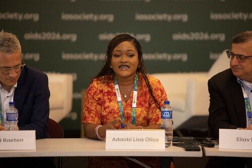 AIDS 2026, the 26th International AIDS Conference. Rio de Janeiro, Brazil.
Tuesday, 28 July 2026.

MR01. Media roundtable – Long-acting HIV prevention: The science, rollout and what is next.
In the photo: Adaobi Lisa Olisa.

© Felipe Varanda / IAS