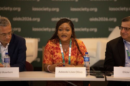 AIDS 2026, the 26th International AIDS Conference. Rio de Janeiro, Brazil.
Tuesday, 28 July 2026.

MR01. Media roundtable – Long-acting HIV prevention: The science, rollout and what is next.
In the photo: Adaobi Lisa Olisa.

© Felipe Varanda / IAS