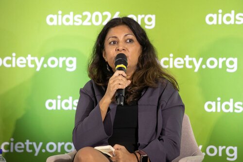 AIDS 2026, the 26th International AIDS Conference. Rio de Janeiro, Brazil.
Tuesday 28, July 2026.

SY08. Rebuilding global health: HIV reporting in a brave new world (Media panel session).
In the photo: Apoorva Mandavilli, The New York Times, United States.

©️ Felipe Varanda / IAS