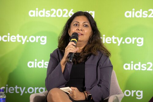 AIDS 2026, the 26th International AIDS Conference. Rio de Janeiro, Brazil.
Tuesday 28, July 2026.

SY08. Rebuilding global health: HIV reporting in a brave new world (Media panel session).
In the photo: Apoorva Mandavilli, The New York Times, United States.

©️ Felipe Varanda / IAS