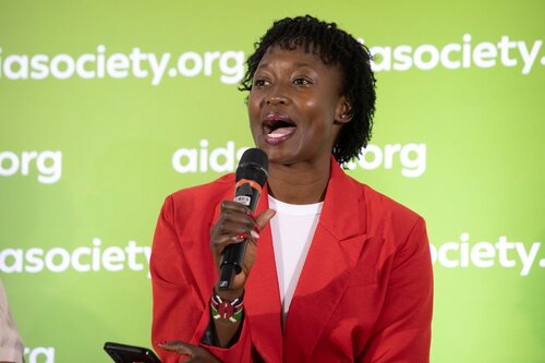 AIDS 2026, the 26th International AIDS Conference. Rio de Janeiro, Brazil.
Tuesday 28, July 2026.

SY08. Rebuilding global health: HIV reporting in a brave new world (Media panel session).
In the photo: Aidah Munzatsi, Freelance Journalist, Kenya

©️ Felipe Varanda / IAS
