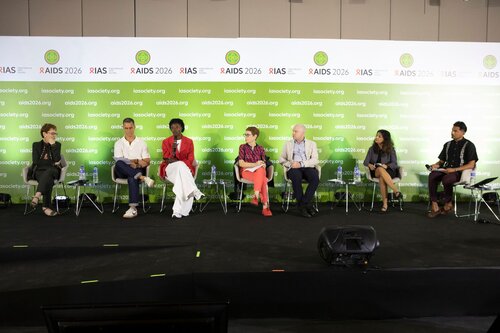 AIDS 2026, the 26th International AIDS Conference. Rio de Janeiro, Brazil.
Tuesday 28, July 2026.

SY08. Rebuilding global health: HIV reporting in a brave new world (Media panel session).
In the photo: Panelists

©️ Felipe Varanda / IAS