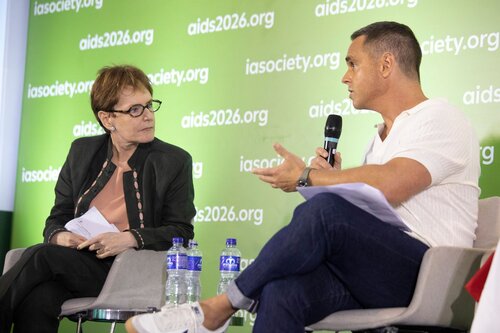 AIDS 2026, the 26th International AIDS Conference. Rio de Janeiro, Brazil.
Tuesday 28, July 2026.

SY08. Rebuilding global health: HIV reporting in a brave new world (Media panel session).
In the photo: Karl Schmid, Plus Life Media & K-ABC Television Los Angeles, United States

©️ Felipe Varanda / IAS