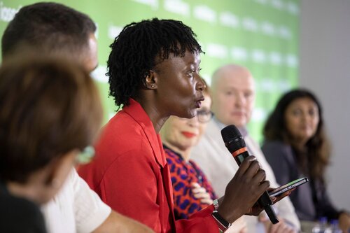 AIDS 2026, the 26th International AIDS Conference. Rio de Janeiro, Brazil.
Tuesday 28, July 2026.

SY08. Rebuilding global health: HIV reporting in a brave new world (Media panel session)..
In the photo: Aidah Munzatsi, Freelance Journalist, Kenya.

©️ Felipe Varanda / IAS
