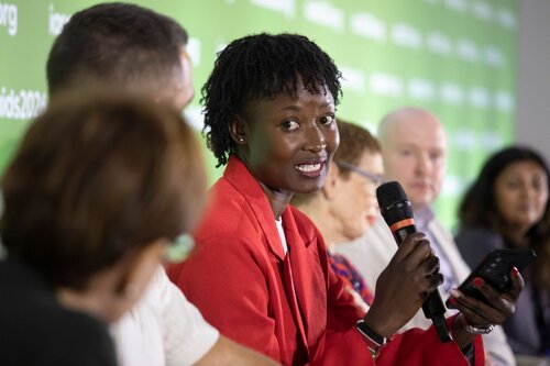 AIDS 2026, the 26th International AIDS Conference. Rio de Janeiro, Brazil.
Tuesday 28, July 2026.

SY08. Rebuilding global health: HIV reporting in a brave new world (Media panel session).
In the photo: Aidah Munzatsi, Freelance Journalist, Kenya.

©️ Felipe Varanda / IAS
