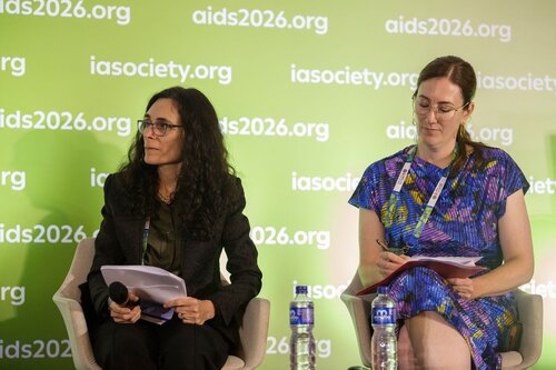 AIDS 2026, the 26th International AIDS Conference. Rio de Janeiro, Brazil.
Tuesday, 28 July 2026

SY06. No retreat, no surrender: The future of philanthropy in HIV.
In the photo: Kahn TAMAR, Krista LAUER

©️ Andréa Testoni / IAS
