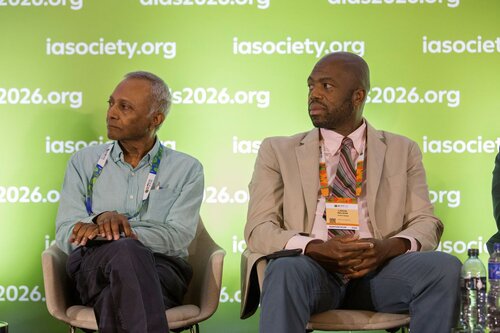 AIDS 2026, the 26th International AIDS Conference. Rio de Janeiro, Brazil.
Tuesday, 28 July 2026

SY06. No retreat, no surrender: The future of philanthropy in HIV.
In the photo: Yogan Pillay, LaRon Nelson.

©️ Andréa Testoni / IAS