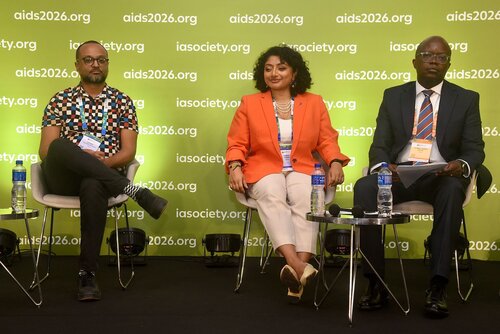 AIDS 2026, the 26th International AIDS Conference. Rio de Janeiro, Brazil.
Tuesday, 28 July 2026.

SAT26. Bridging the implementation gap: Practical insights to strengthen HIV prevention access for key populations.
In the photos: Panellists.

© Márcia Moreira / IAS.