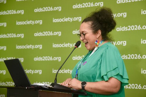 AIDS 2026, the 26th International AIDS Conference. Rio de Janeiro, Brazil.
Tuesday, 28 July 2026.

SAT16. Person-centred HIV prevention for key and vulnerable populations in Latin America and the Caribbean.
In the photos: Erika Castellanos.

© Márcia Moreira / IAS.