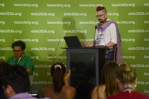 AIDS 2026, the 26th International AIDS Conference. Rio de Janeiro, Brazil.
Tuesday, 28 July 2026.

SAT16. Person-centred HIV prevention for key and vulnerable populations in Latin America and the Caribbean.
In the photos: Simon Cazal.

© Márcia Moreira / IAS.