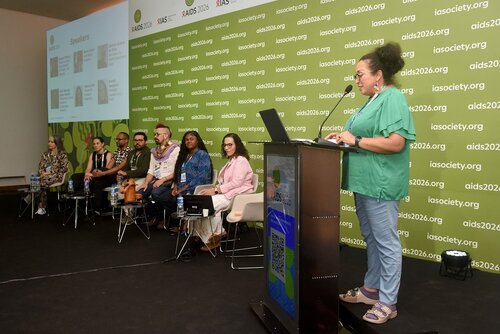 AIDS 2026, the 26th International AIDS Conference. Rio de Janeiro, Brazil.
Tuesday, 28 July 2026.

SAT16. Person-centred HIV prevention for key and vulnerable populations in Latin America and the Caribbean.
In the photos: Erika Castellanos.

© Márcia Moreira / IAS.