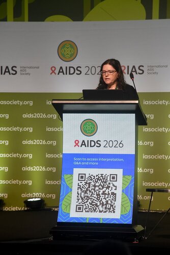 AIDS 2026, the 26th International AIDS Conference. Rio de Janeiro, Brazil.
Tuesday, 28 July 2026.

OAB01. ARTistic strategies 1: From testing to treatment.
In the photos: Tracy L. Diamond.

© Márcia Moreira / IAS.
