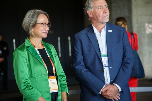 AIDS 2026, the 26th International AIDS Conference. Rio de Janeiro, Brazil.
Monday, 27 July 2026

EFREC. Educational Fund Reception.
In the photo: Birgit Poniatowski, Chris Beyrer

©️ Andréa Testoni / IAS