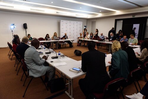 AIDS 2026, the 26th International AIDS Conference. Rio de Janeiro, Brazil.                            Wednesday, 29 July 2026.

MR02. Media roundtable – Africa’s HIV response after PEPFAR: The impact of funding cuts and what comes next.
In the photo: Media in attendance.

©️ Rogério von Krüger / IAS
