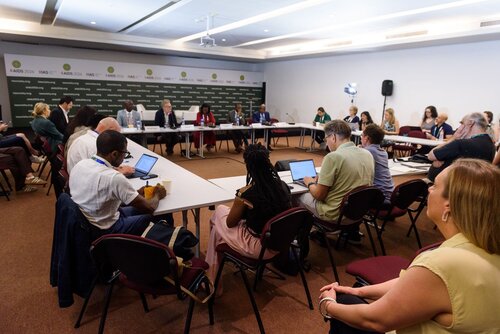 AIDS 2026, the 26th International AIDS Conference. Rio de Janeiro, Brazil.                            Wednesday, 29 July 2026.

MR02. Media roundtable – Africa’s HIV response after PEPFAR: The impact of funding cuts and what comes next.
In the photo: Media in attendance.

©️ Rogério von Krüger / IAS