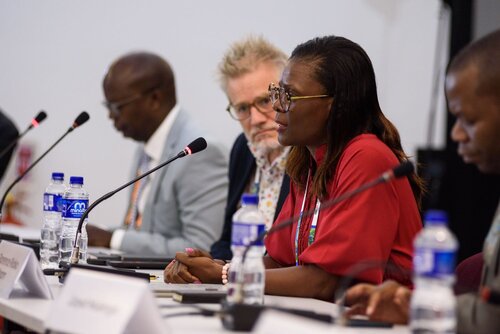 AIDS 2026, the 26th International AIDS Conference. Rio de Janeiro, Brazil.                            Wednesday, 29 July 2026.

MR02. Media roundtable – Africa’s HIV response after PEPFAR: The impact of funding cuts and what comes next.
In the photo: Florence Anam.

©️ Rogério von Krüger / IAS