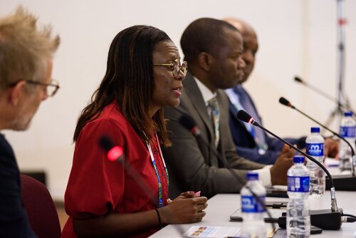 AIDS 2026, the 26th International AIDS Conference. Rio de Janeiro, Brazil.                            Wednesday, 29 July 2026.

MR02. Media roundtable – Africa’s HIV response after PEPFAR: The impact of funding cuts and what comes next.
In the photo: Florence Anam.

©️ Rogério von Krüger / IAS