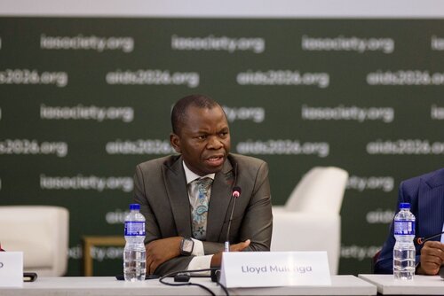 AIDS 2026, the 26th International AIDS Conference. Rio de Janeiro, Brazil.                            Wednesday, 29 July 2026.

MR02. Media roundtable – Africa’s HIV response after PEPFAR: The impact of funding cuts and what comes next.
In the photo: LLoyd Mulenga.

©️ Rogério von Krüger / IAS