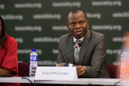 AIDS 2026, the 26th International AIDS Conference. Rio de Janeiro, Brazil.                            Wednesday, 29 July 2026.

MR02. Media roundtable – Africa’s HIV response after PEPFAR: The impact of funding cuts and what comes next.
In the photo: LLoyd Mulenga.

©️ Rogério von Krüger / IAS